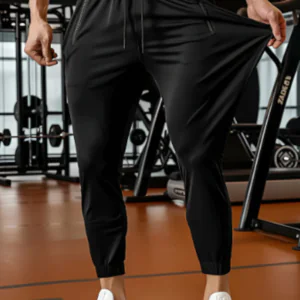 Calça Masculina Com Elastano Esportiva Fitness Slim Fit